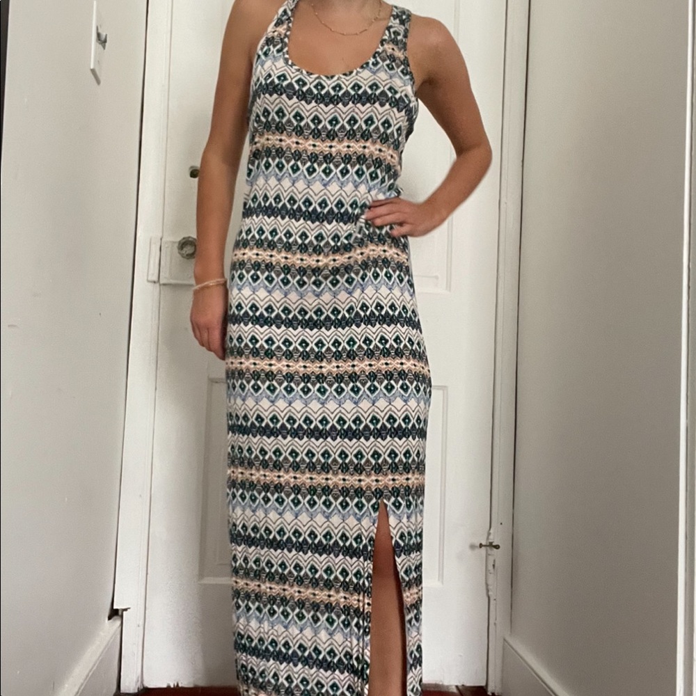Pacsun multi-colored maxi dress L